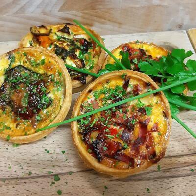 Chorizo, Sweet Potato, Tomato & Emmental Mini Quiche (x2)